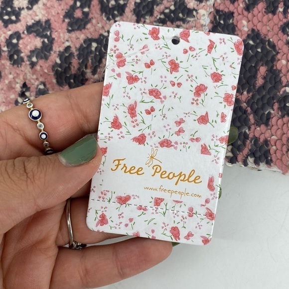 Free People Pink Cheetah Sequin Mini Skirt - Picture 7 of 9